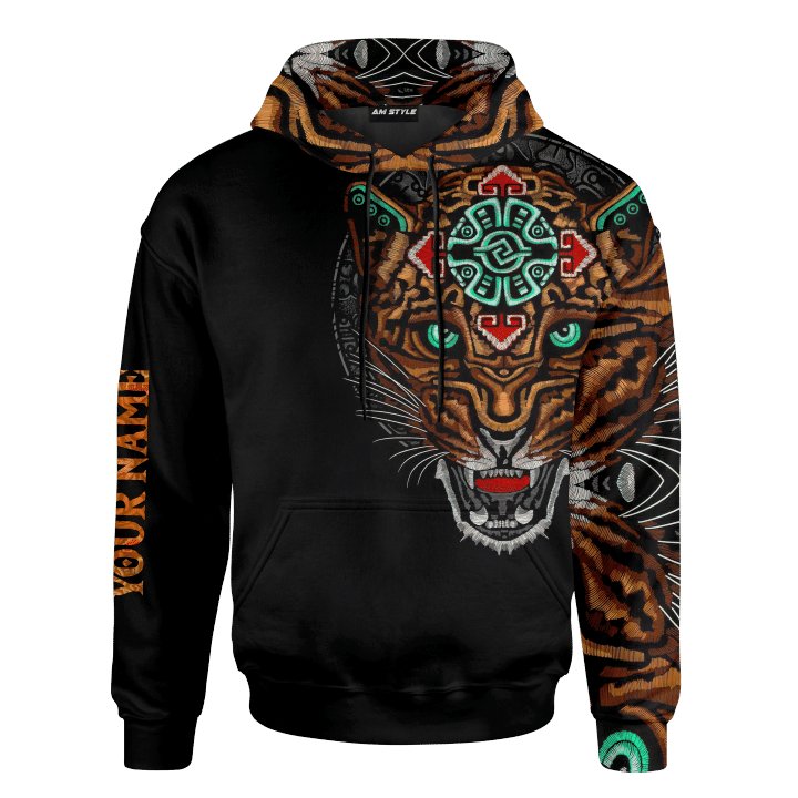 The Aztec Sacred Jaguar Maya Aztec Calendar Customized 3D All Over Printed Shirt - 