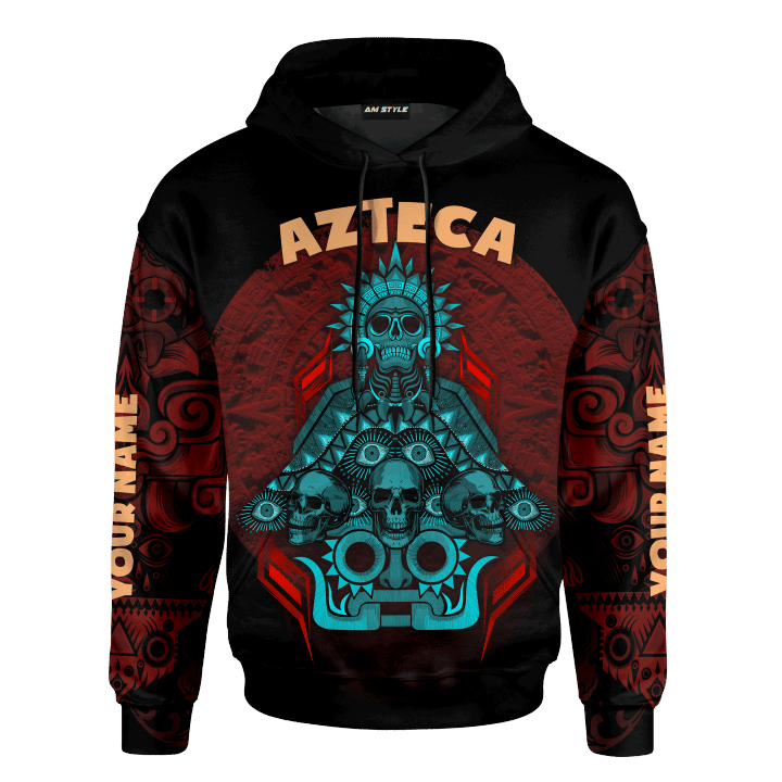 Aztec Dios De La Muerte Mural Art Customized 3D All Over Printed Shirt - 