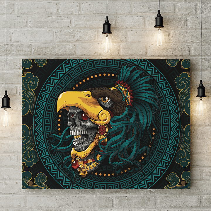 Copy of Aztec Mexico Mex I Can Aztec Mexican Mural Art 3D All Over Printed Canvas - 