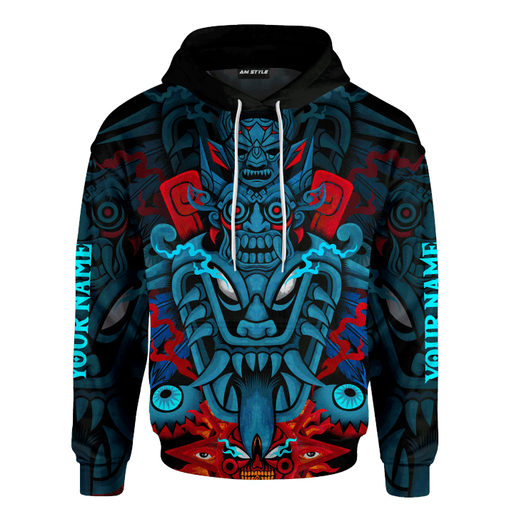 Mexica Fantastic Devil Mask Customized 3D All Overprinted Shirt - 