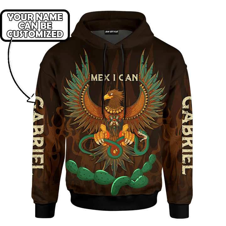 AZTEC MEXICO MEXICAN MURAL ART CUSTOMIZED 3D ALL OVER PRINTED SHIRT - AM STYLE DESIGN