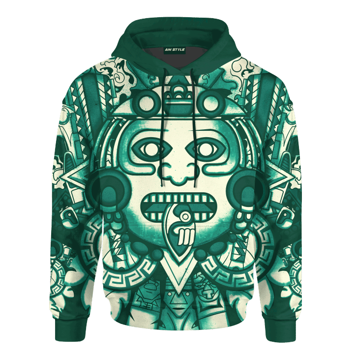 Aztec Sun Stone Customized 3D All Over Printed Shirt - 