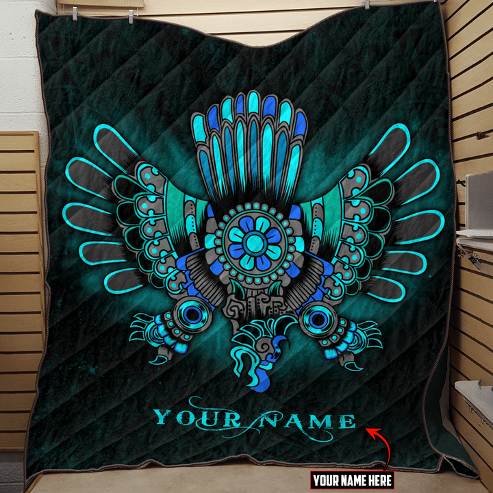 Aztec Eagles Chimalli Aztec Mexican Mural Art Customized 3D All Over Printed Quilt - 