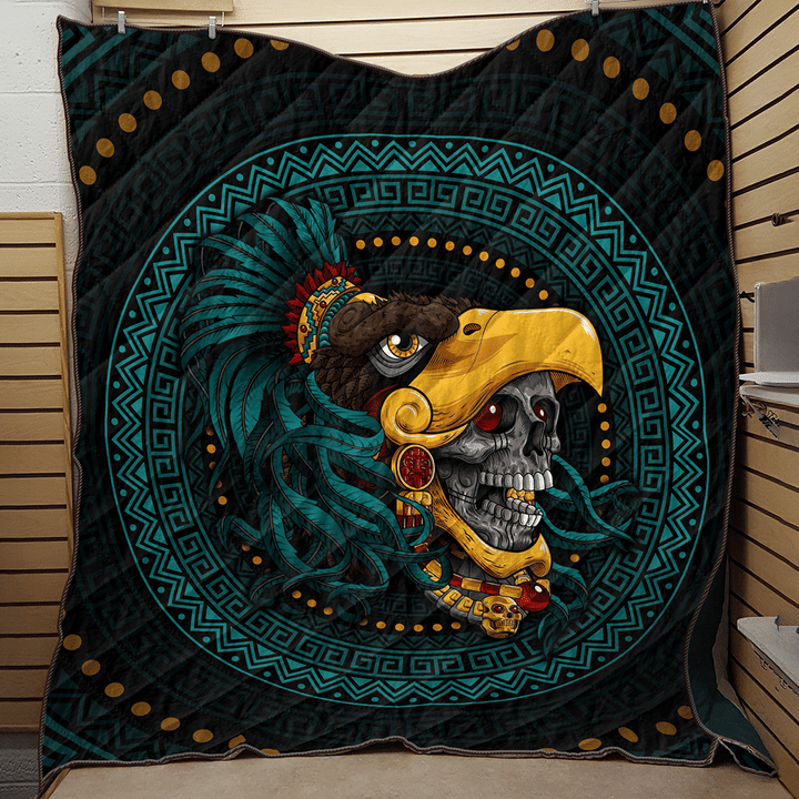 The Eagle Warrior Maya Aztec Calendar 3D All Over Printed Quilt - 