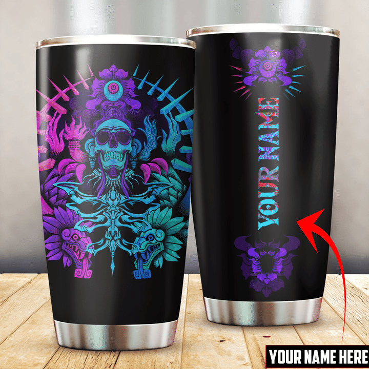 Aztec Sun Stone The Dead Song Customized 3D All Over Printed Tumbler - 