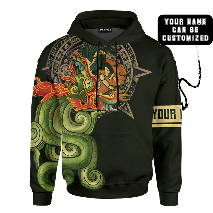Kukulkan Quetzalcoatl Fire Serpent Maya Aztec Customized 3D All Over Printed Shirt - AM Style Design