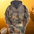Premium Unique Deer Zip Hoodie Ultra Soft and Warm LTAVT090304SA