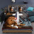 Premium Unique Lion And Lamb Cross American Bedding Set Ultra Soft and Warm LTAVT090404DS