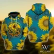 Premium Unique Sunflowers Hippie Camping Hoodie Ultra Soft and Warm KV310345DS