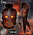 Premium Unique Skull Fire Hoodie Set Ultra Soft and Warm - LTADD171299SA