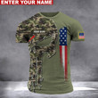 Personalized Name Veteran Punisher T-Shirt PVC040902