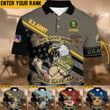 Personalized Premium Multiple US Military Services Veteran Polo Shirt PVC271001