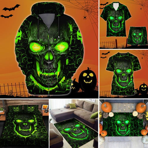 Premium Quality Skull Green Collection Printed DNH010798XX