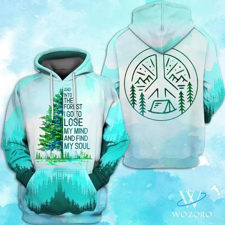 Premium Unique Into The Forest Camping Hoodie Ultra Soft and Warm KV310318DS