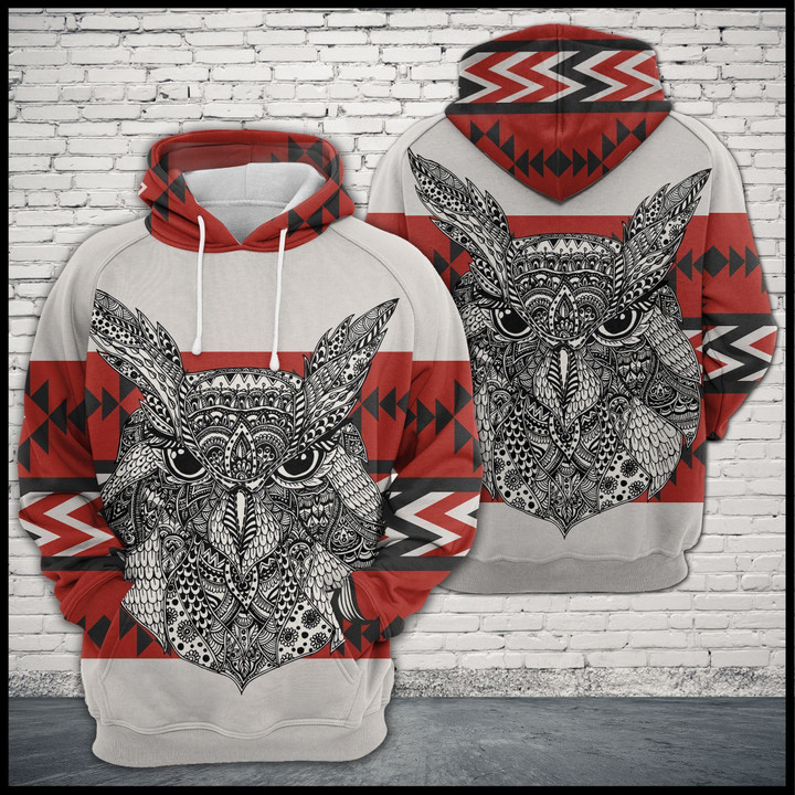 Owl Zentangle Native Pattern TCCL12111460 Hoodie Ultra Soft and Warm
