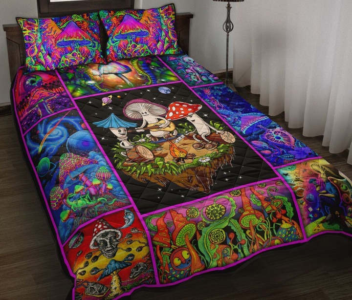 Premium Unique Mushroom Hippie Bedding Set Ultra Soft and Warm LTANT040303DS