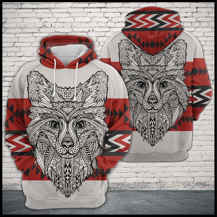 Fox Zentangle Native Pattern TCCL12111457 Hoodie Ultra Soft and Warm