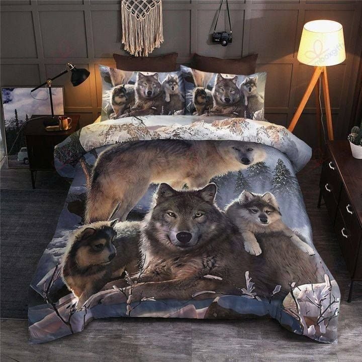 Premium Unique Wolf Pack In The Home Quilt Ultra Soft and Warm LTAVK080302DS