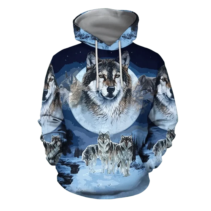 Native Wolf TCCL20112795 Hoodie Ultra Soft and Warm