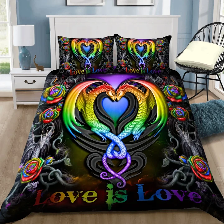 Premium Unique LGBT Dragon Bedding Set Ultra Soft and Warm LTADD260225DS