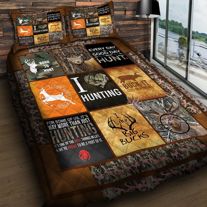 Premium Unique Deer Hunting Bedding Set Ultra Soft and Warm LTADD030106DP