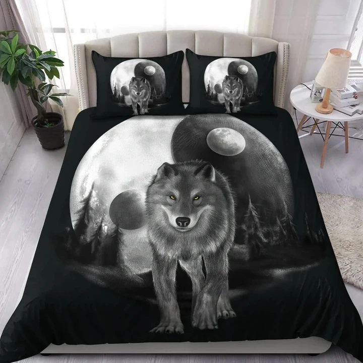 Premium Unique Wolf Bedding Set Ultra Soft and Warm LTANT280301DS