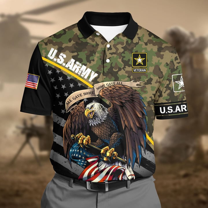 Premium U.S Army Pattern 1 3D Polo All Over Printed DDD160602MT