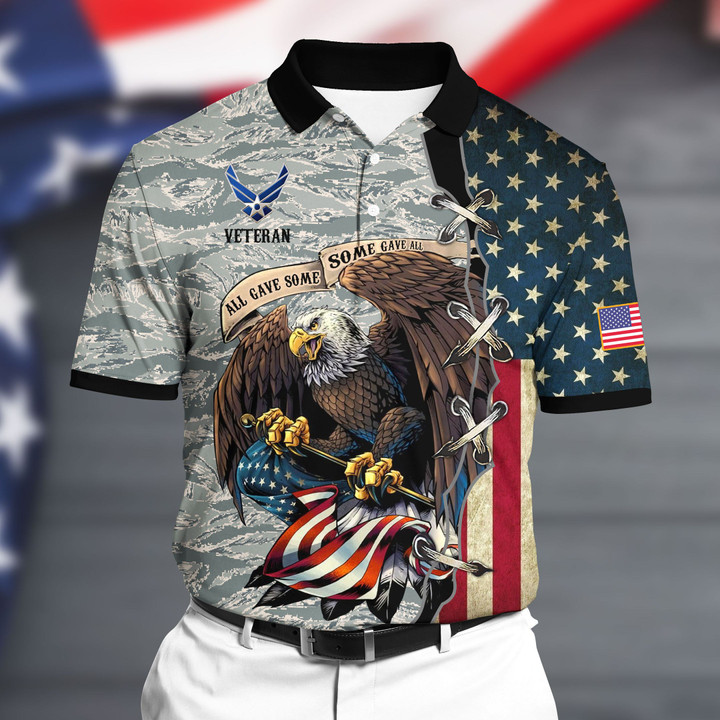Premium U.S Air Force Polo All Over Printed NDT070809XX