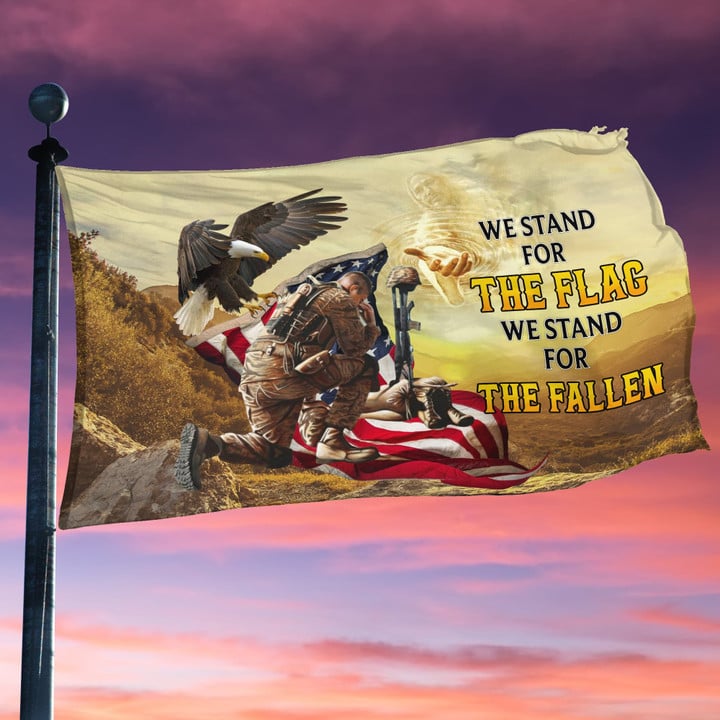 Premium We Stand For The Flag We Kneel For The Fallen Flag PVC291103
