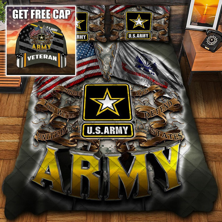 Premium Multiple US Military Services Veteran Bedding Set PVC231203(Free Cap)