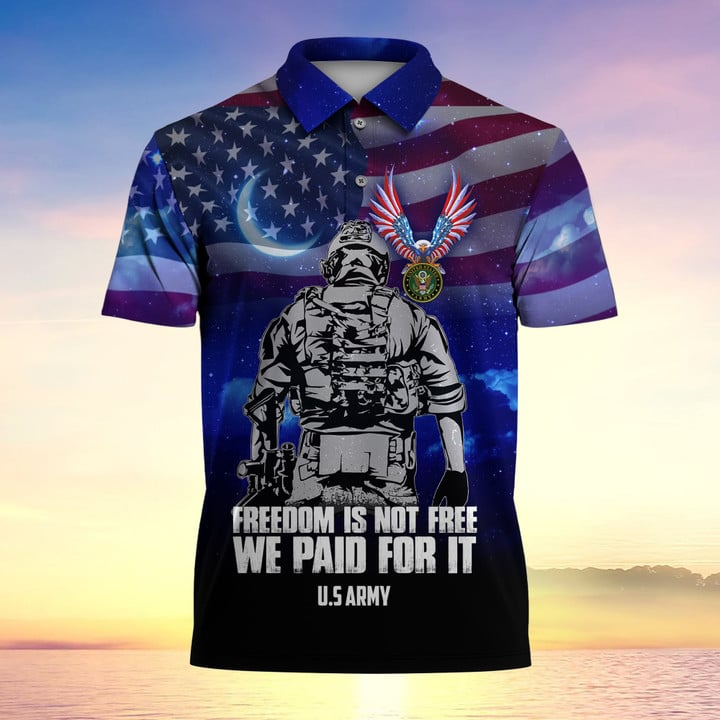 Freedom Is Not Free We Paid For It Premium Polo Shirt MH060602-2