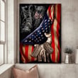 Premium God Bless America U.S Veteran Flag NVT261001