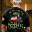 We Owe Our Veterans Everything T-shirt TVN261004