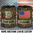 Unique Personalized Name And Rank Veteran U.S Army Mug PVC201001