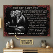 Personalised Unique Vintage The Day I Met You Canvas Collection TVN280901