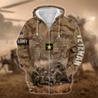 Premium U.S.ARMY Veteran Zip Hoodie PVC301102