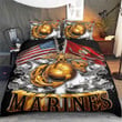 Premium U.S. Marine Corps Veteran Bedding Set PVC231114