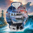 Premium U.S. Navy Veteran Zip Hoodie PVC190202