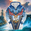 Premium U.S. Navy Veteran Zip Hoodie PVC090303