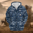 Premium US Navy Veteran Zip Hoodie APVC071010