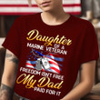 Premium Daughter Of Marine Veteran T-Shirt APV021110