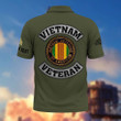 Premium Custom Vietnam Veteran Polo Shirt VPVC217106, Gifts For Vietnam Veteran, Best Gifts On Father's Day, Armed Forces Day, Independence Day, Veterans Day.