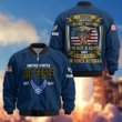 Premium Custom USAF Veteran Bomber Jacket VPVC804004, Gifts For US Air Force Veteran, Gifts On Father's Day, Veterans Day.
