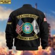 Premium Custom USCG Veteran Bomber Jacket VPVC804105, Gifts For Coast Guard Veteran, Gifts On Father's Day, Veterans Day.