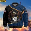 Premium Custom US Navy Veteran Bomber Jacket VPVC806502, Gifts For US Navy Veteran, Gifts On Father's Day, Veterans Day.