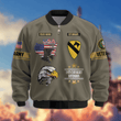 Premium Custom 1st Cavalry Division Bomber Jacket VPVC800272, Waterproof Windbreaker Coat, Army Veteran Gift, Veterans Day Gift.