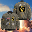 Premium Custom 1st Cavalry Division Bomber Jacket VPVC800272, Waterproof Windbreaker Coat, Army Veteran Gift, Veterans Day Gift.