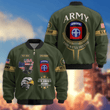 Premium Custom 82nd Airborne Bomber Jacket VPVC800273, Waterproof Windbreaker Coat, Army Veteran Gift, Veterans Day Gift.