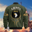 Premium Custom 101st Airborne Bomber Jacket VPVC800275, Waterproof Windbreaker Coat, Army Veteran Gift, Veterans Day Gift.