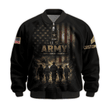 Premium Custom US Army Bomber Jacket VPVC811061, Waterproof Windbreaker Coat, Army Veteran Gift, Veterans Day Gift.